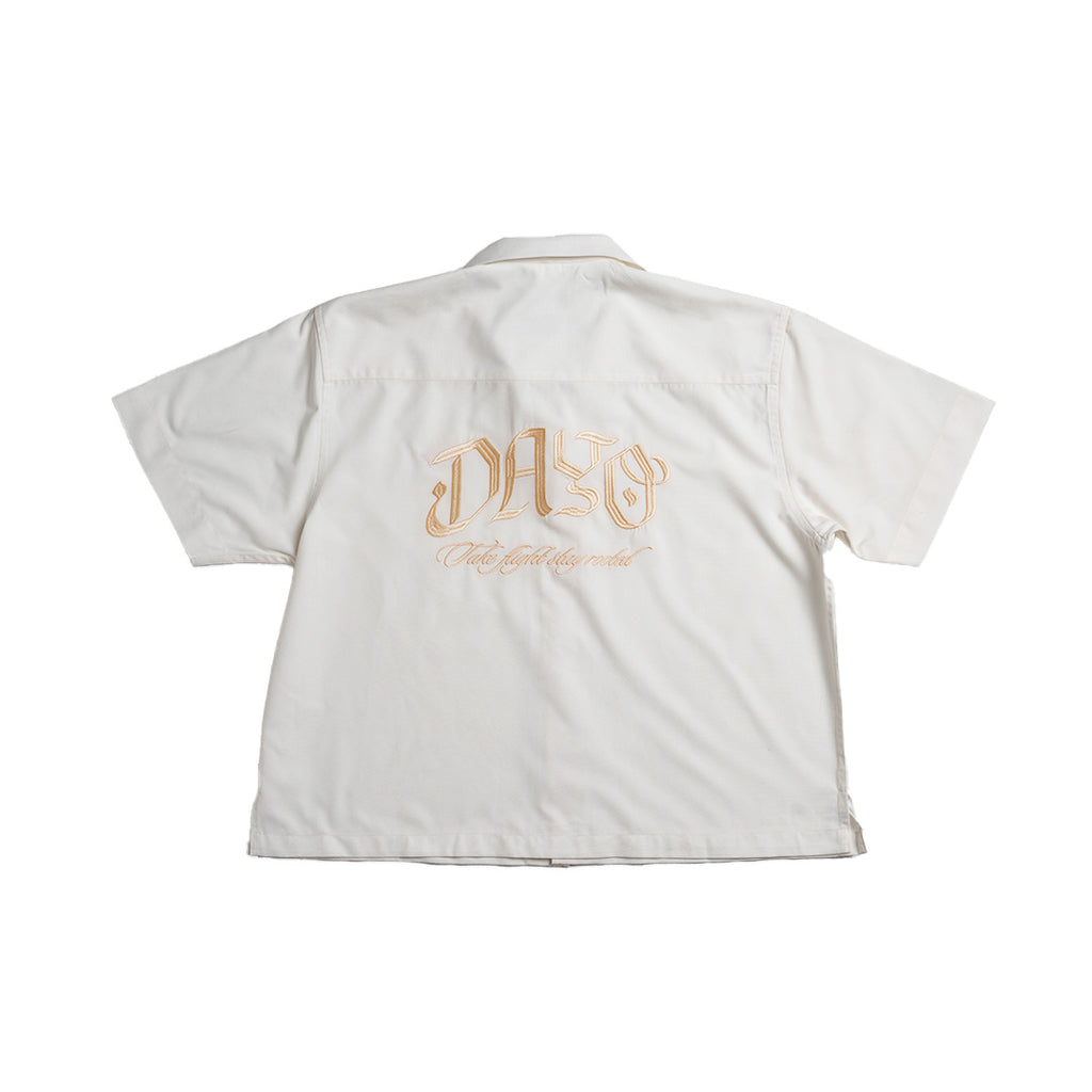 Dayo Off-White Crop Shirt