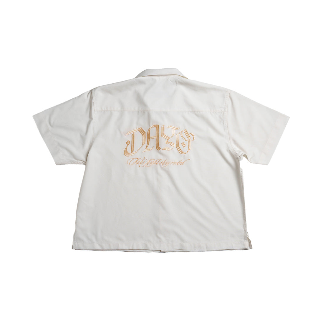 Dayo Off-White Crop Shirt