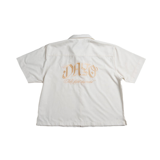 Dayo Off-White Crop Shirt