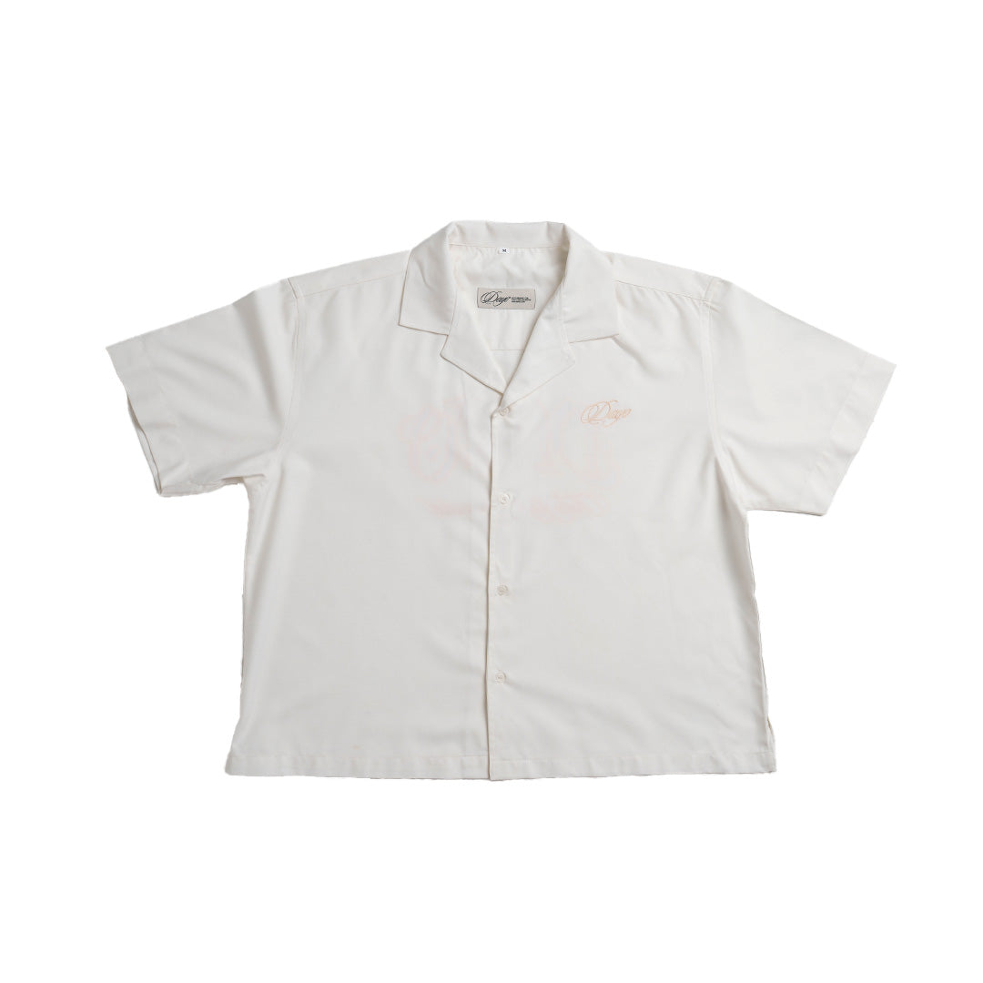 Dayo Off-White Crop Shirt