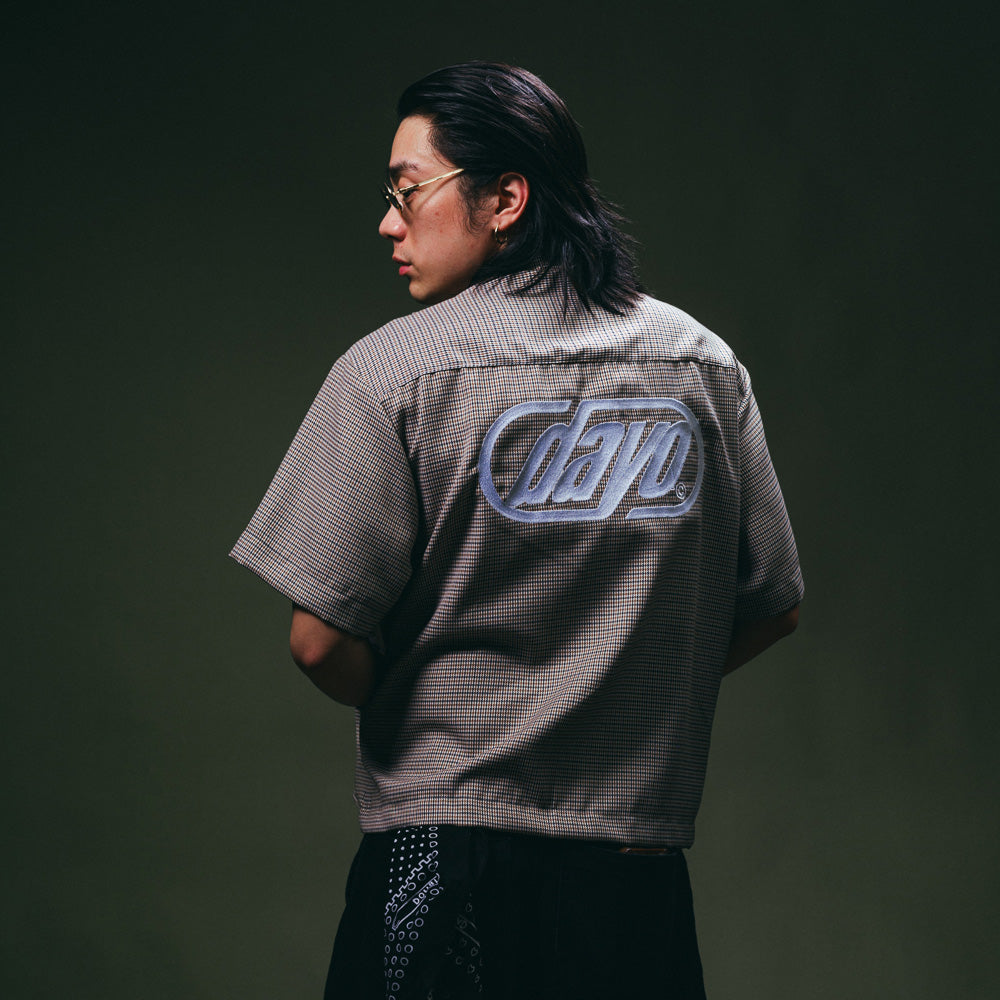 Dayo Houndstooth Zipped Shirt