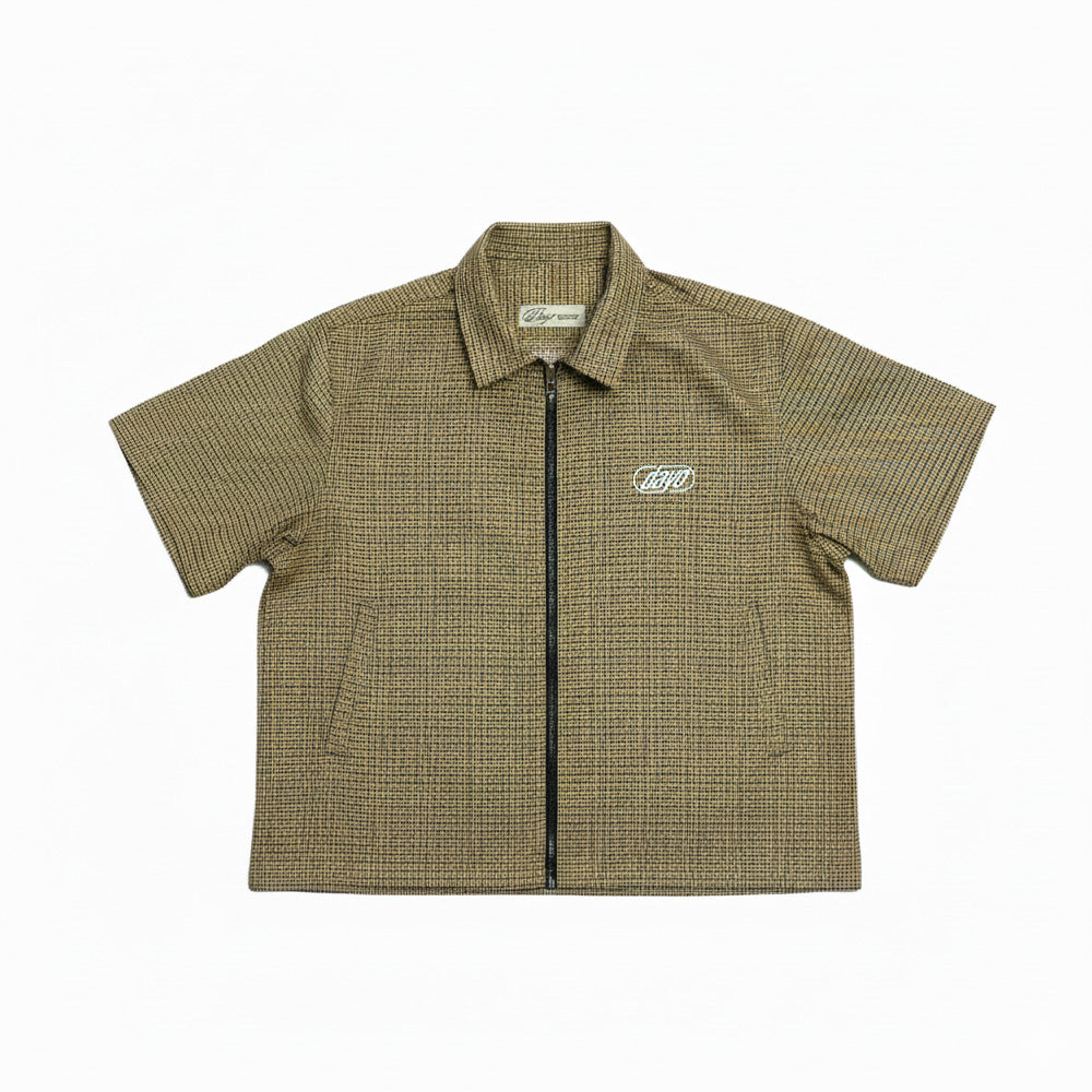 Dayo Houndstooth Zipped Shirt
