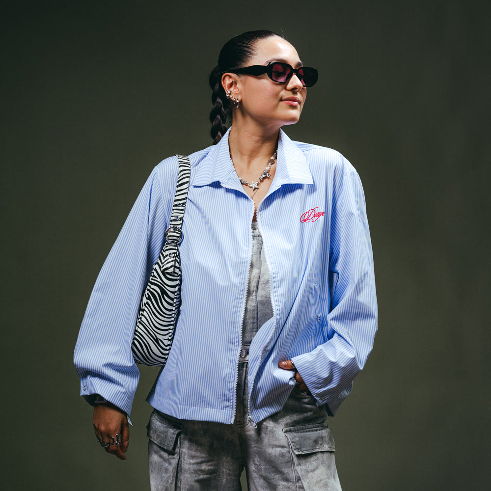 Dayo Sky Blue Stripe Long Sleeve