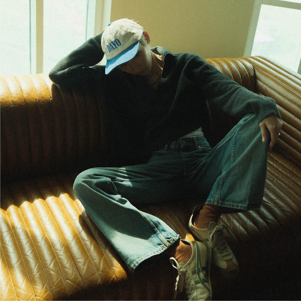 Dayo Corduroy Blue Cap