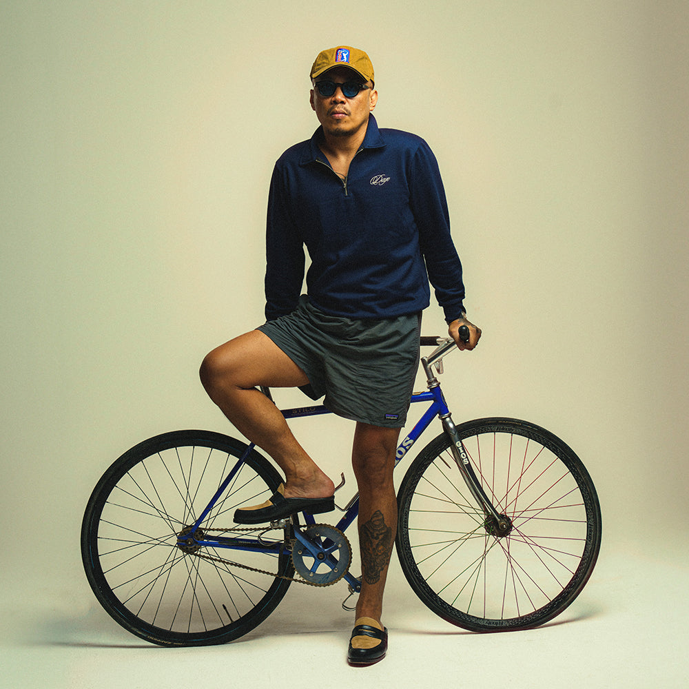 Dayo Navy Long Sleeve Zip